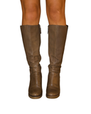 Leather boots
