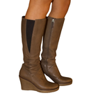 Leather boots