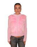 Pink zip-up