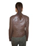 Brown soft leather jacket