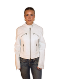 White leather jacket