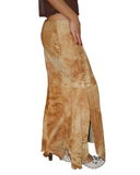 Suede skirt