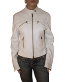 White leather jacket