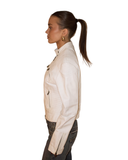 White leather jacket